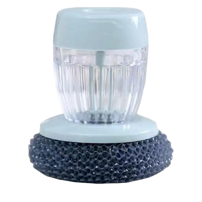 2 in 1 Portable Kitchen Dish Cleaning Brush Automatic Adding Soap Dispensing Scrubber Hand Washing Dishes Sponge Cleaner Tools