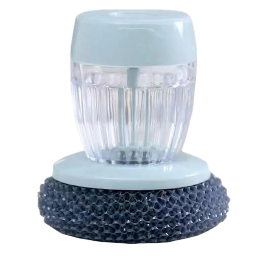 2 in 1 Portable Kitchen Dish Cleaning Brush Automatic Adding Soap Dispensing Scrubber Hand Washing Dishes Sponge Cleaner Tools
